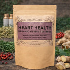 Té para la salud del corazón — Bolsitas de té orgánico de hierbas | Mezcla de espino blanco, tilo y romero