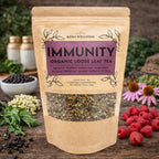 Té de hoja suelta para la inmunidad — Saúco y equinácea | Mezcla de hierbas orgánicas