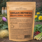 Organ Refresh — Bolsas de té de hierbas orgánicas | Mezcla de cardo mariano y diente de león