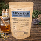 Bolsitas de té Dream Easy — Té de hierbas para la noche | Mezcla de manzanilla, valeriana y lavanda